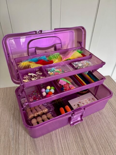 Purple craft box