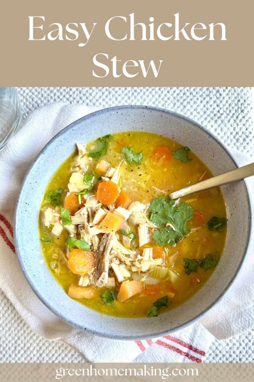 Simple Chicken Stew Recipe - Green Homemaking