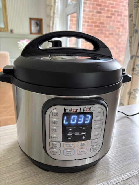 Instant Pot on keep warm function during natural pressure release