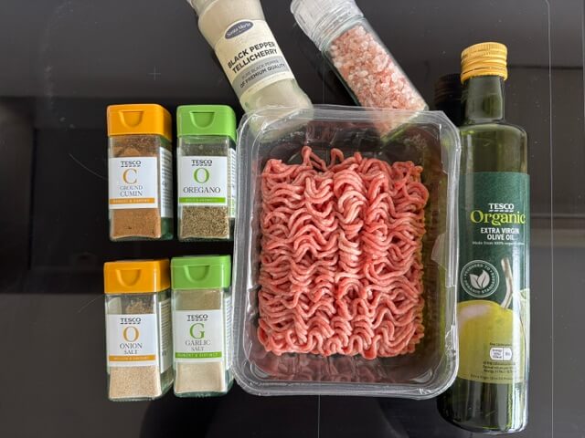 Lamb Kofta Ingredients