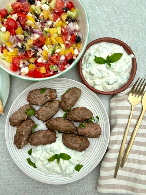 Lamb Koftas and Tzatziki 