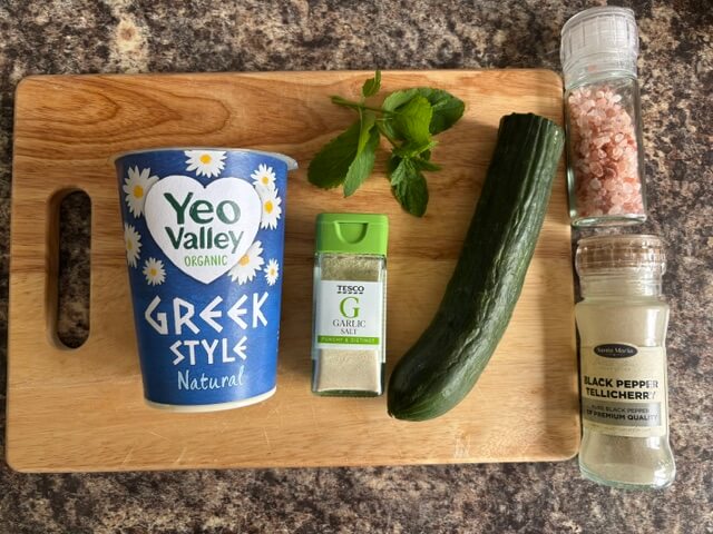 Tzatziki Yogurt Dip Ingredients